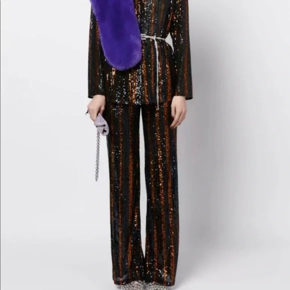 Zara Abbey Button Down Party Blouse